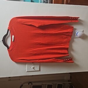 Red Zara crew neck